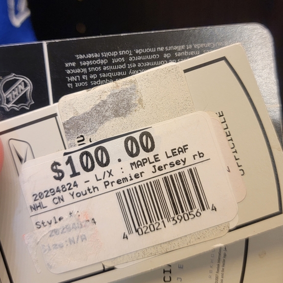 BNWT - Old School Logo Toronto Maple Leafs Blank Jersey - Picture 8 of 8